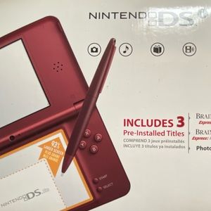 Burgundy Nintendo DSi XL